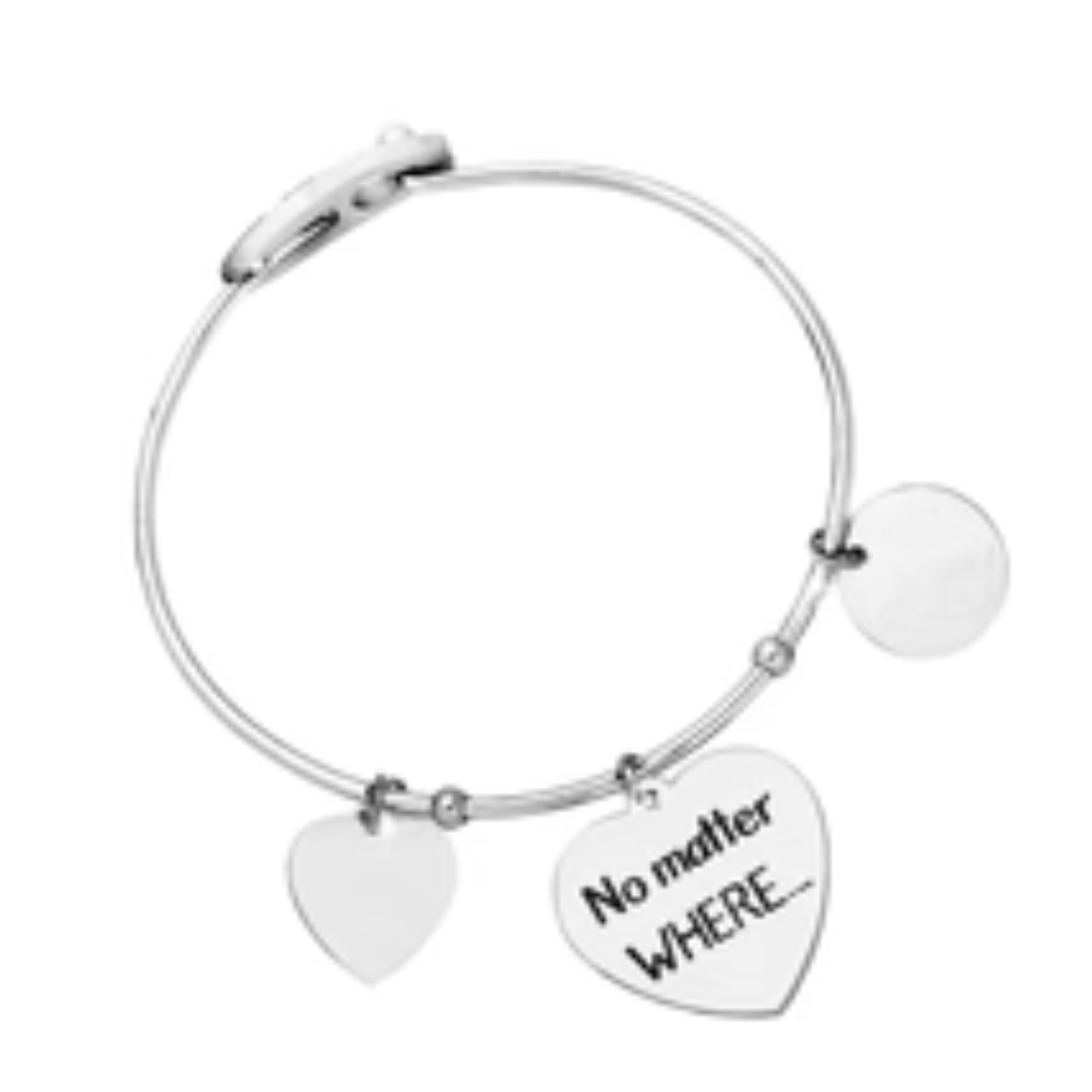 Bracciale rigido "No matter where.."