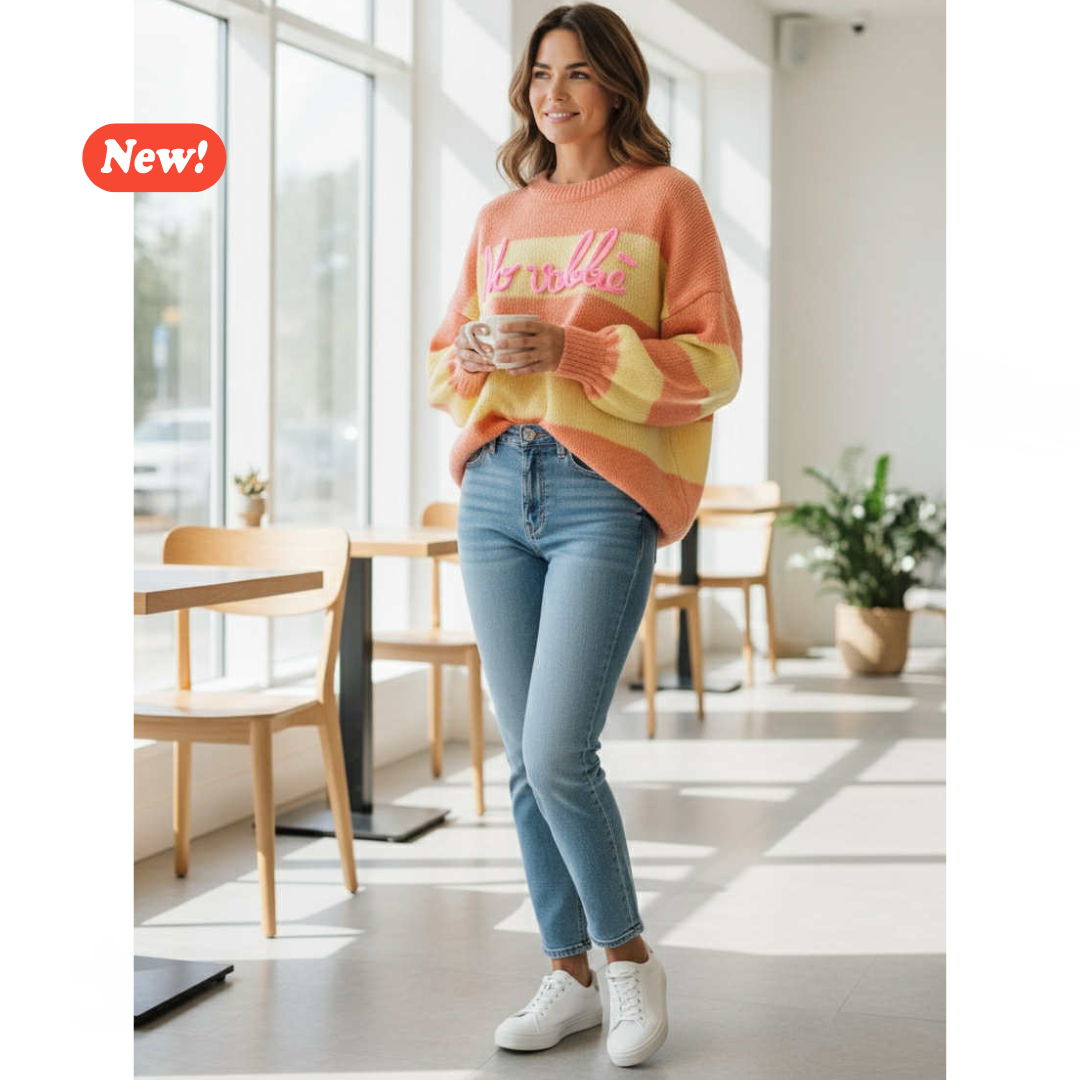 Maglione a righe "No vabbè"