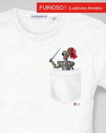 Load image into Gallery viewer, T-shirt con taschino "simboli della Sicilia"
