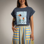 Carica l'immagine nel visualizzatore di Gallery, T-shirt stripes teckel skate
