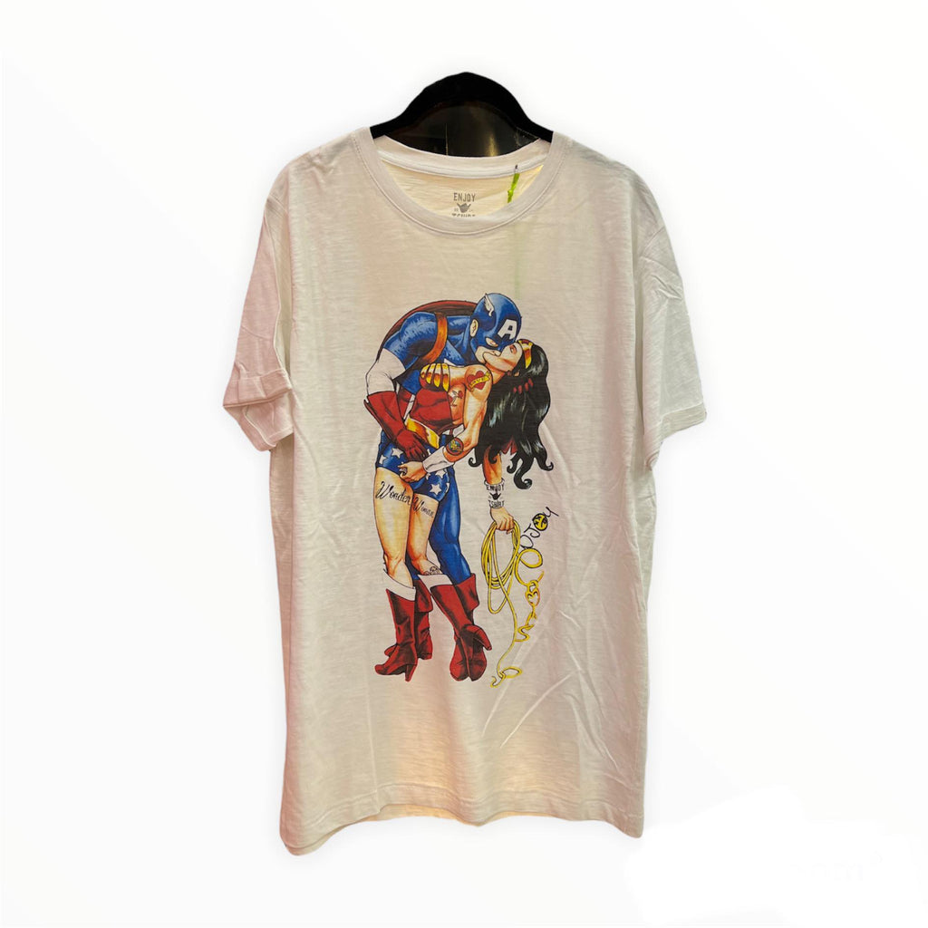 T-Shirt Capitan America/Wonder Woman