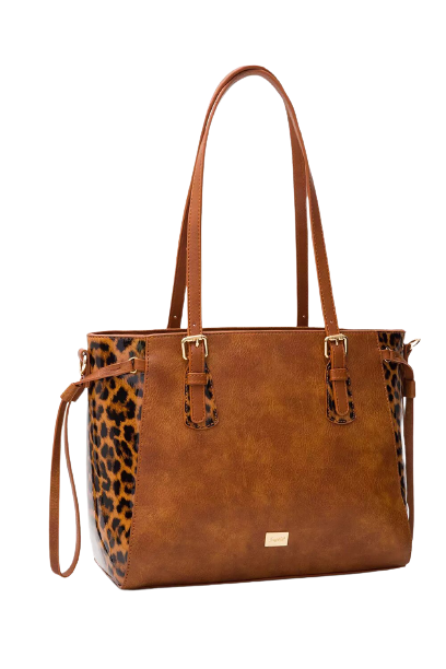 Borsa effetto leopardato