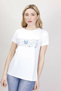 T-SHIRT STAMPA FARFALLE