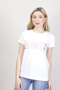 T-SHIRT STAMPA FARFALLE