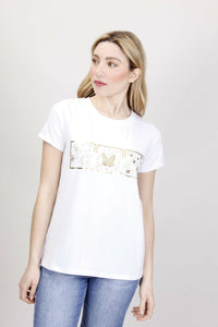 T-SHIRT STAMPA FARFALLE