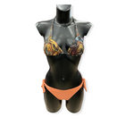 Load image into Gallery viewer, Bikini + pochette, fantasia &quot;Extra Gufo&quot;, collezioni Acquadicocco.
