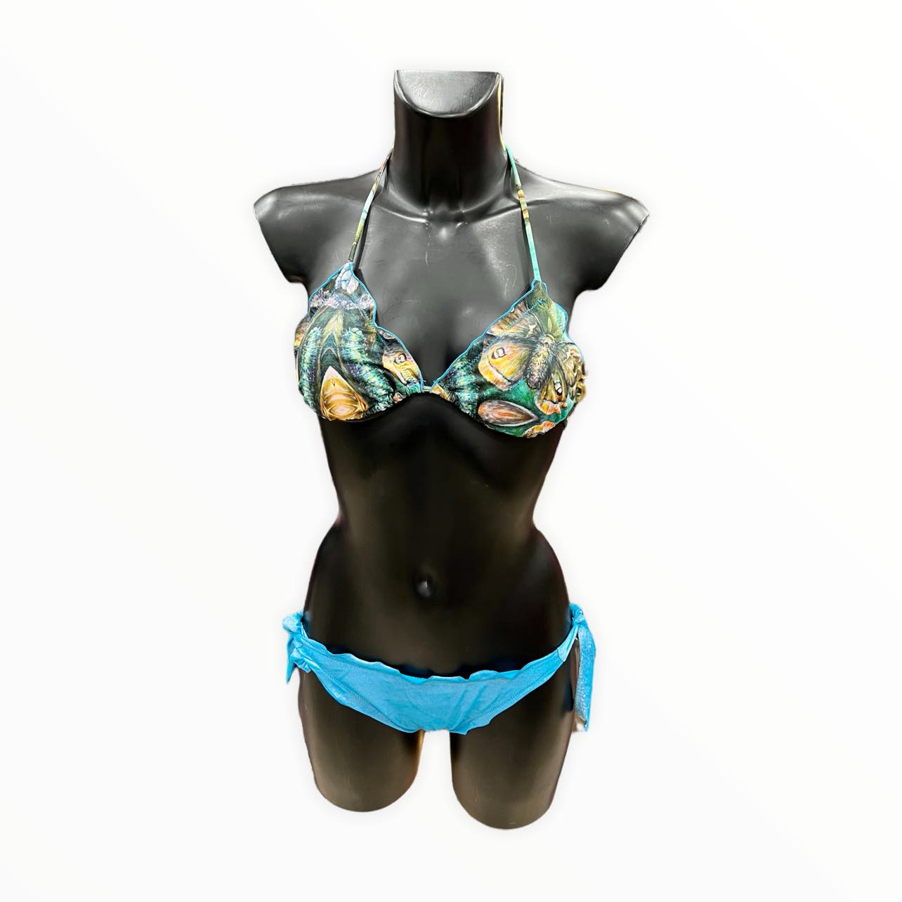 Bikini + pochette, fantasia "Farfalla", collezioni Acquadicocco.