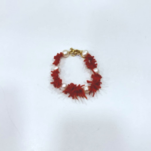 Bracciale perle e corallo