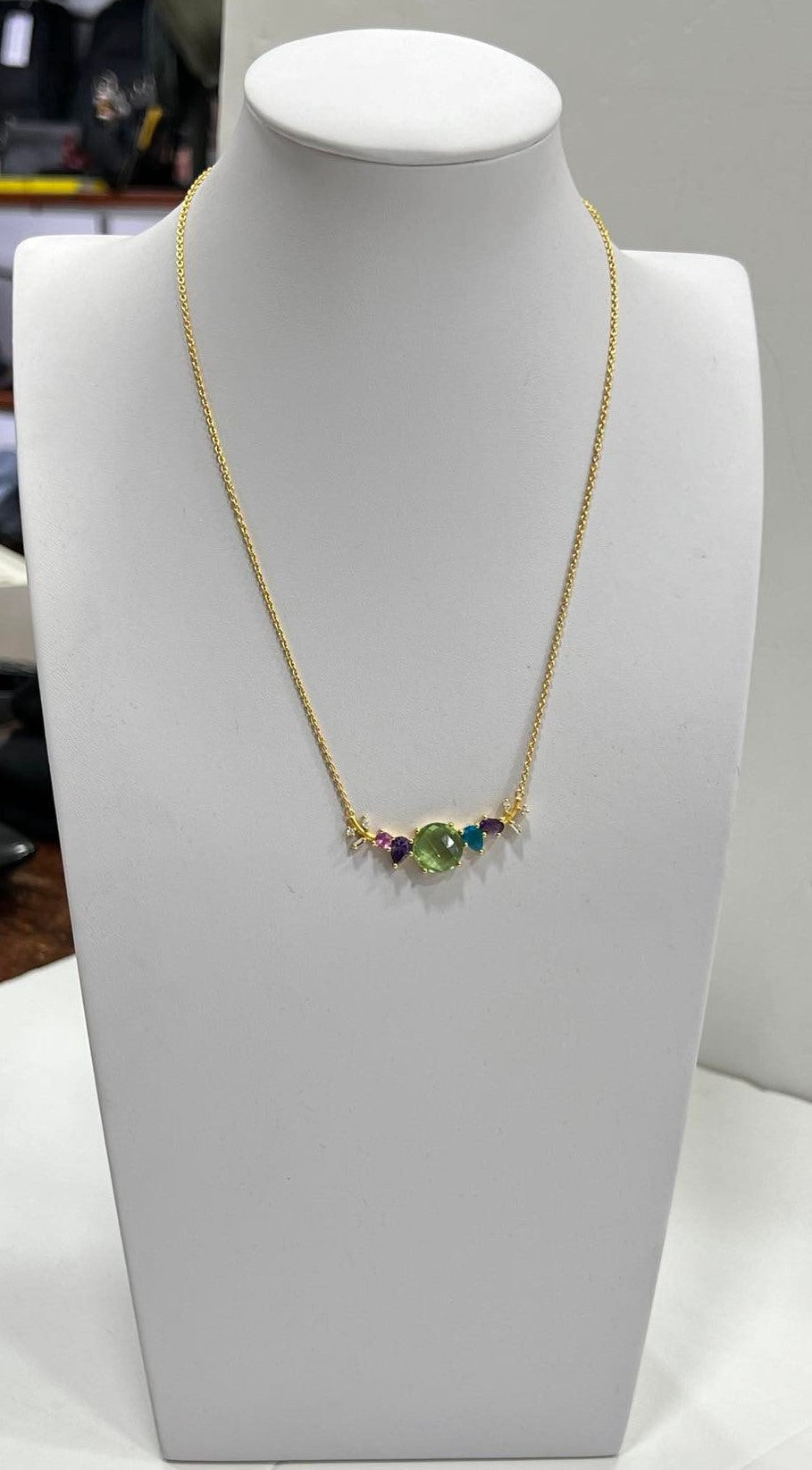 Collana ciondolo multicolor